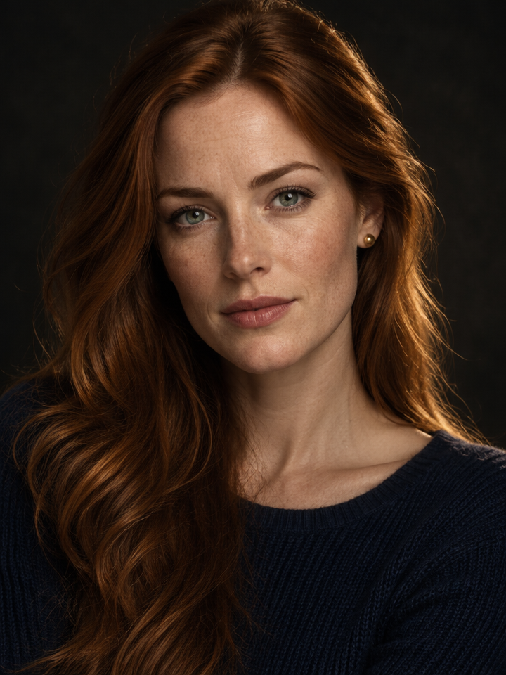 Elowen, fictional AI companion portrait