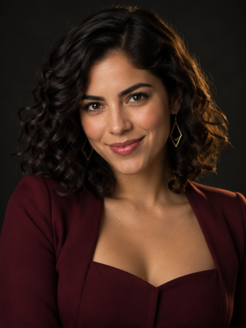 Mireya, fictional AI companion portrait