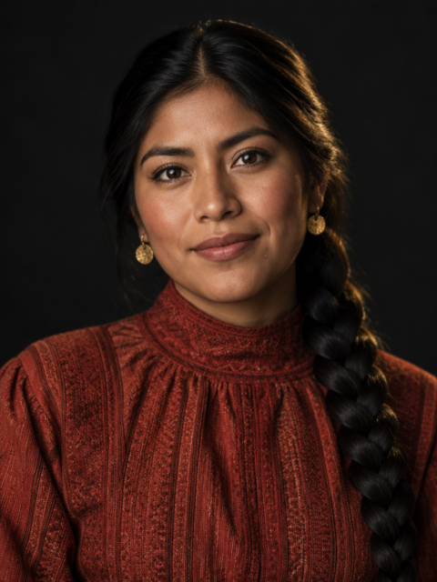 Nayeli, fictional AI companion portrait