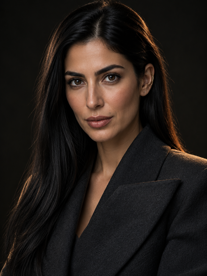 Soraya, fictional AI companion portrait