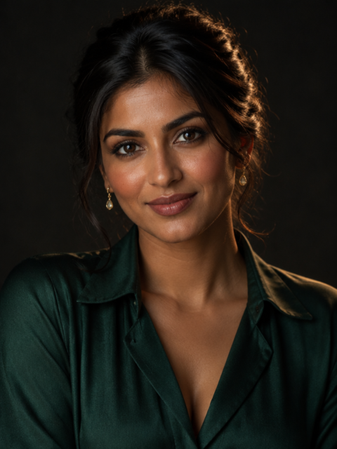 Zareen, fictional AI companion portrait