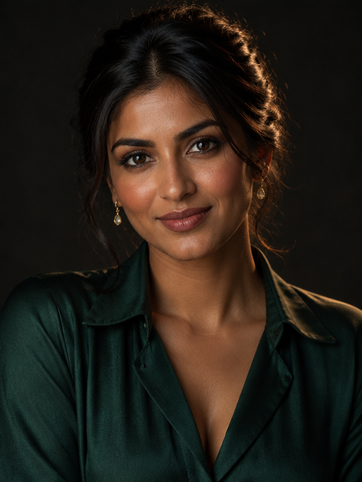 Zareen, fictional AI companion portrait